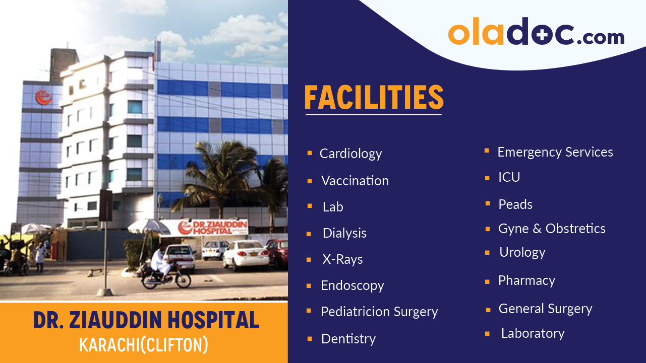 Facilities at Dr Ziauddin Hospital Karachi Clifton